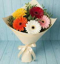 Букет цветов из:  Герберы в Старой Руссе