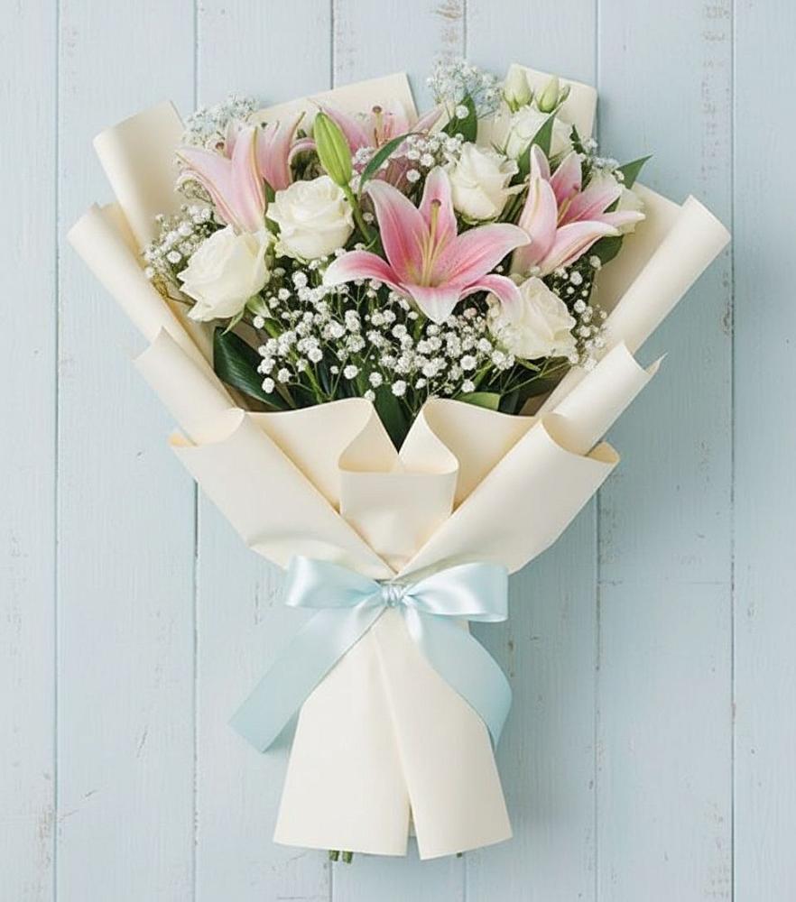 Букет цветов из: Лилии в Старой Руссе