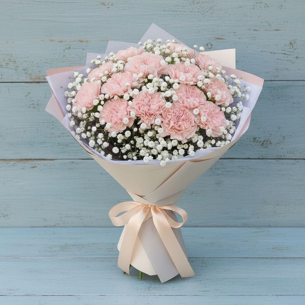 Букет цветов из: Гвоздики в Старой Руссе