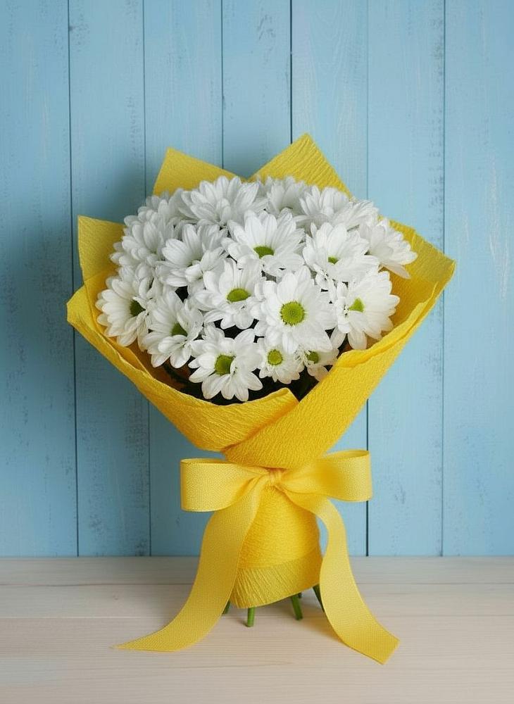 Букет цветов из: Хризантемы в Старой Руссе