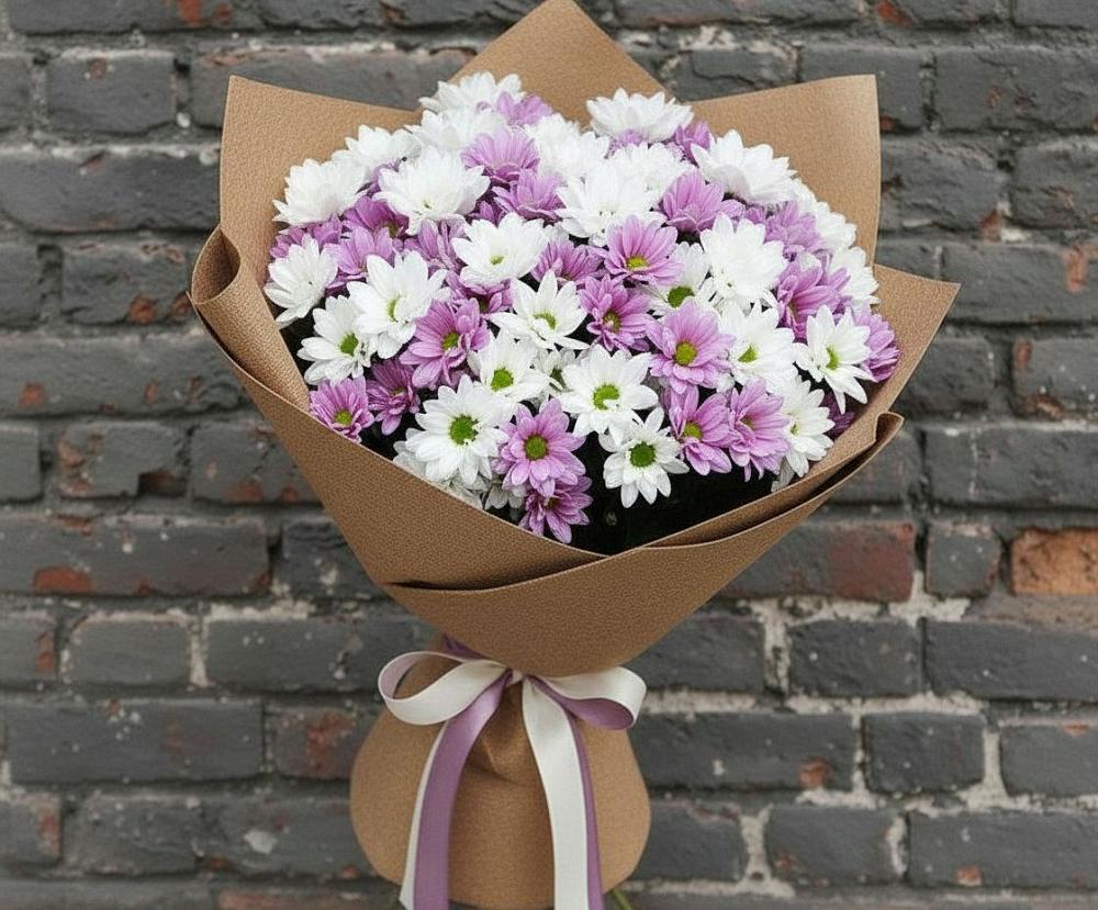 Букет цветов из: Хризантемы в Старой Руссе