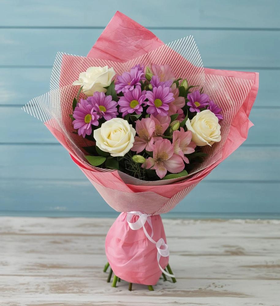 Букет цветов из: Герберы в Старой Руссе