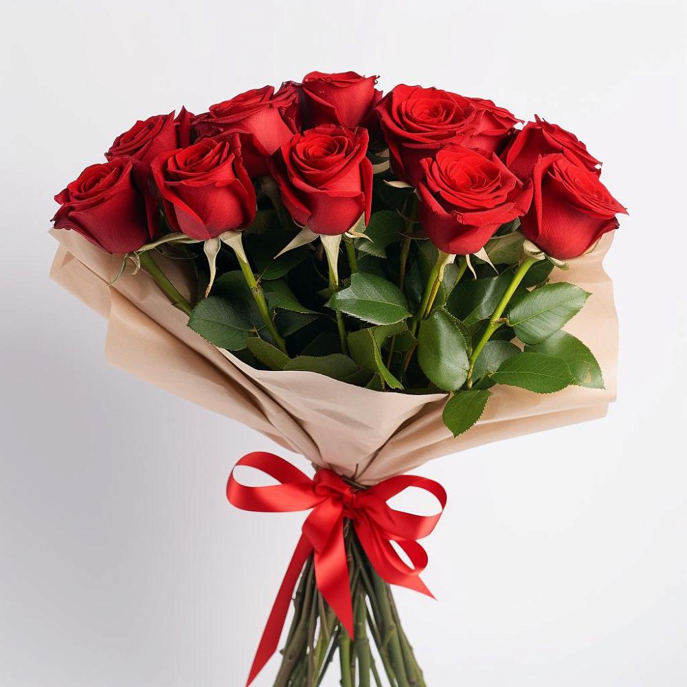 Букет 11 Красных роз Эдлесс Лав в Старой Руссе